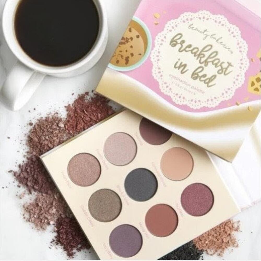 NEW Beauty Bakerie Breakfast In Bed Eyeshadow Palette 9 Neutral Matte Shimmer